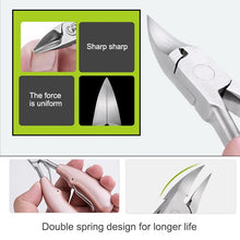 Load image into Gallery viewer, 2 in 1 Nail Clipper for Paronychia Stainless Steel Olecranon Nail Nipper &amp; Ingrown Nail Lifter, Nail Clipper + Ingrown Nail Lifter (Black), Nail Clipper + Ingrown Nail Lifter (Red)