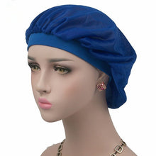 Load image into Gallery viewer, Coconut Nightcap Air Conditioning Cap Long Hair Cap Wide Band Satin Bonnet