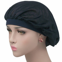 Load image into Gallery viewer, Coconut Nightcap Air Conditioning Cap Long Hair Cap Wide Band Satin Bonnet