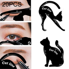 Load image into Gallery viewer, 20 PCS / 10 Sets Women Cat Line Eye Makeup Tool Model