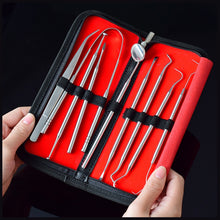 Load image into Gallery viewer, 9 In 1 Stainless Steel Dentist Tools Set, 9 In 1