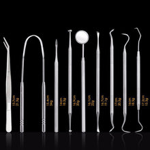 Load image into Gallery viewer, 9 In 1 Stainless Steel Dentist Tools Set, 9 In 1