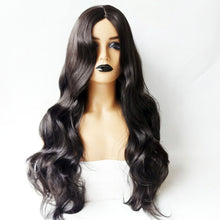Load image into Gallery viewer, Centre-parted Big Curve Long Curls Wig Chemical Fiber Hair Full Headgear for Women