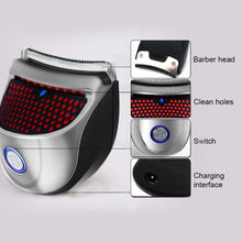 Load image into Gallery viewer, HJ-2018 Men Electric Shaver Fader Self-help Hair Clipper with Wai Cloth + Sponge, Standard Version, CN Plug, with Wai Cloth + Sponge