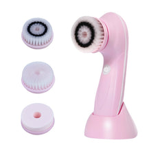 Load image into Gallery viewer, 3 in 1 USB Charging Electronic Cleaning Face Beauty Instrument Pores Nose Blackhead Facial Cleansing Brush, 3 in 1