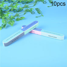 Load image into Gallery viewer, 10pcs Seven Sided Polishing Bar Nail File Buffers Polisher for Fingernails and Toenails, 1 PCS Seven Sided