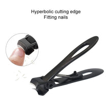 Load image into Gallery viewer, Nail Art Tool Nail Clipper Stainless Steel Nail Nipper, Size: L, 8.8 x 1.6cm, Size: 8.8 x 1.6cm (Black), Size: 8.8 x 1.6cm (Silver)
