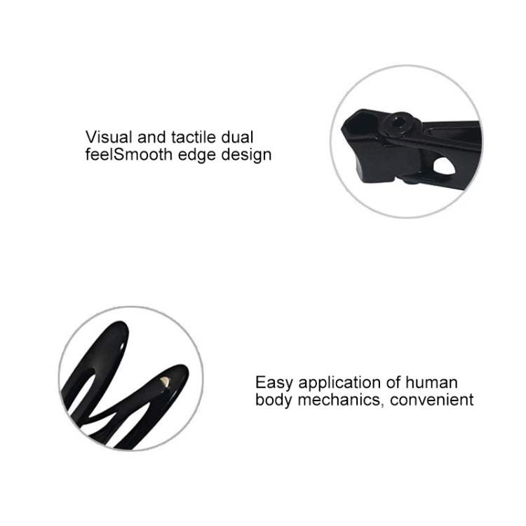 Nail Art Tool Nail Clipper Stainless Steel Nail Nipper, Size: L, 8.8 x 1.6cm, Size: 8.8 x 1.6cm (Black), Size: 8.8 x 1.6cm (Silver)