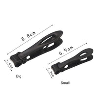 Load image into Gallery viewer, Nail Art Tool Nail Clipper Stainless Steel Nail Nipper, Size: L, 8.8 x 1.6cm, Size: 8.8 x 1.6cm (Black), Size: 8.8 x 1.6cm (Silver)