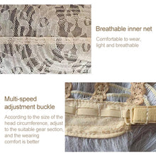 Load image into Gallery viewer, A557 Ladies Mid-point Big Wave Linen Brown Mixed Color Long Curly Wig