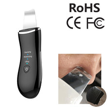 Load image into Gallery viewer, BLK-D016 Ultrasonic Beauty Shovel Skin Machine Vibration Household Facial Cleaning and Washing Massage Instrument Beauty Instrument