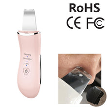 Load image into Gallery viewer, BLK-D016 Ultrasonic Beauty Shovel Skin Machine Vibration Household Facial Cleaning and Washing Massage Instrument Beauty Instrument