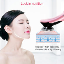 Load image into Gallery viewer, BLK-D818 Facial Beauty Instrument Hot and Cold Color Skin Rejuvenation Instrument EMS Micro Current Beauty Introduction Instrument, BLK-D818  (Pink), BLK-D818  (White)
