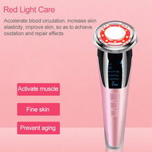 Load image into Gallery viewer, BLK-D818 Facial Beauty Instrument Hot and Cold Color Skin Rejuvenation Instrument EMS Micro Current Beauty Introduction Instrument, BLK-D818  (Pink), BLK-D818  (White)