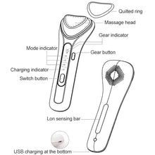 Load image into Gallery viewer, BLK-D020 Ion Import and Export Instrument Facial Beauty Massage Instrument Heating Vibration Ffacial Skin Care Instrument