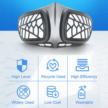 Load image into Gallery viewer, Silicone Protective Reusable PM2.5 KN95 Respirator Mask Replaceable Filter Antivirus Anti-fog Face Mask, Reusable PM2.5 KN95