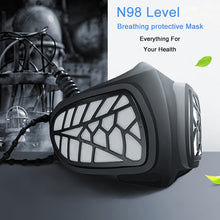 Load image into Gallery viewer, Silicone Protective Reusable PM2.5 KN95 Respirator Mask Replaceable Filter Antivirus Anti-fog Face Mask, Reusable PM2.5 KN95