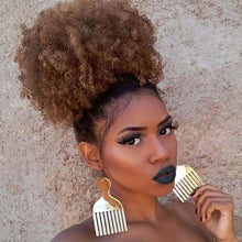 Load image into Gallery viewer, European and American Black People Explosion Head Fluffy Curl Hair Net Wig