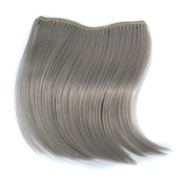 Color Gradient Invisible Seamless Hair Extension Wig Piece Straight Hair Piece Color Bangs Hair Piece