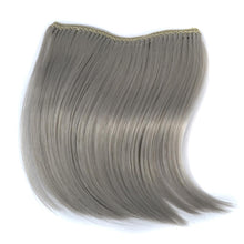 Load image into Gallery viewer, Color Gradient Invisible Seamless Hair Extension Wig Piece Straight Hair Piece Color Bangs Hair Piece