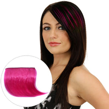 Load image into Gallery viewer, Color Gradient Invisible Seamless Hair Extension Wig Piece Straight Hair Piece Color Bangs Hair Piece