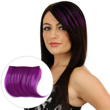 Load image into Gallery viewer, Color Gradient Invisible Seamless Hair Extension Wig Piece Straight Hair Piece Color Bangs Hair Piece