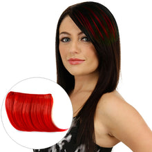 Load image into Gallery viewer, Color Gradient Invisible Seamless Hair Extension Wig Piece Straight Hair Piece Color Bangs Hair Piece