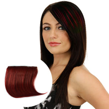 Load image into Gallery viewer, Color Gradient Invisible Seamless Hair Extension Wig Piece Straight Hair Piece Color Bangs Hair Piece