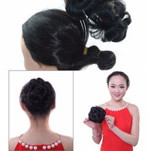 Load image into Gallery viewer, 30M33# Wig Ball Head Flower Hairpin Hair Bag Wig Headband for Bride, 30M33#