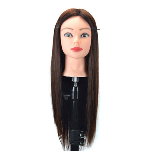 Practice Disc Hair Braided Mannequin Head Wig Styling Trimming Head Model, Purple, Beige, Sky Blue, Yellow, Brown, Black, Grey, Marron
