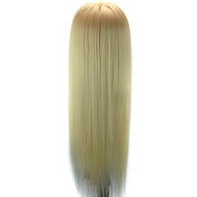 Load image into Gallery viewer, Practice Disc Hair Braided Mannequin Head Wig Styling Trimming Head Model, Purple, Beige, Sky Blue, Yellow, Brown, Black, Grey, Marron