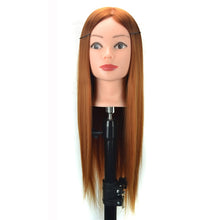 Load image into Gallery viewer, Practice Disc Hair Braided Mannequin Head Wig Styling Trimming Head Model, Purple, Beige, Sky Blue, Yellow, Brown, Black, Grey, Marron