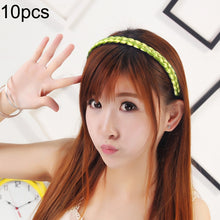 Load image into Gallery viewer, 10 PCS Wig Twist Braid Jewelry Headband Hair Buckle (Light Yellow)