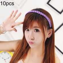 Load image into Gallery viewer, 10 PCS Wig Twist Braid Jewelry Headband Hair Buckle (Light Yellow)