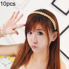 Load image into Gallery viewer, 10 PCS Wig Twist Braid Jewelry Headband Hair Buckle (Light Yellow)