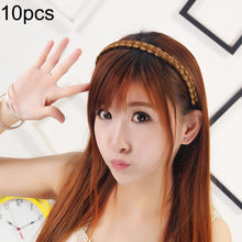Load image into Gallery viewer, 10 PCS Wig Twist Braid Jewelry Headband Hair Buckle (Light Yellow)