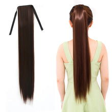 Load image into Gallery viewer, Natural Long Straight Hair Ponytail Bandage-style Wig Ponytail for Women，Length: 75cm, 75cm