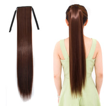 Load image into Gallery viewer, Natural Long Straight Hair Ponytail Bandage-style Wig Ponytail for Women，Length: 75cm, 75cm