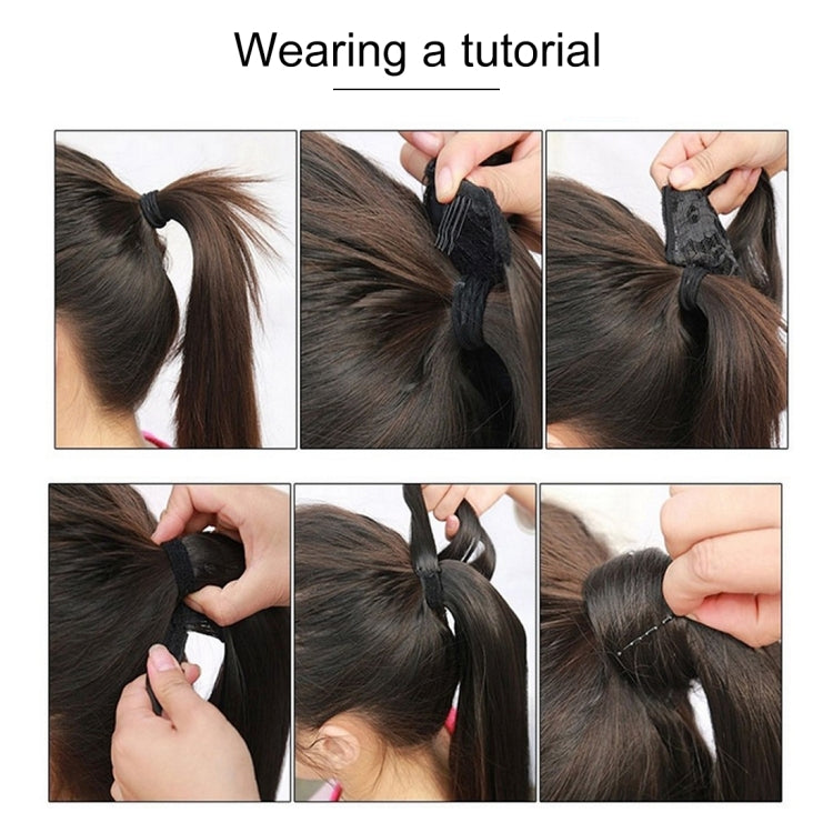 60# Invisible Seamless Bandage-style  Wig Long Straight Hair Wig Ponytail, 60#
