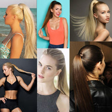Load image into Gallery viewer, 18# Invisible Seamless Bandage-style  Wig Long Straight Hair Wig Ponytail, 18#