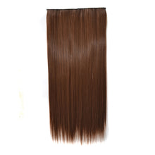 Load image into Gallery viewer, 12# One-piece Seamless Five-clip Wig Long Straight Wig Piece, 12#