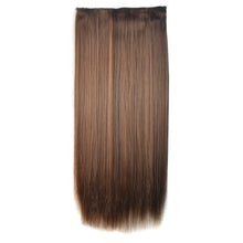 Load image into Gallery viewer, 4M30# One-piece Seamless Five-clip Wig Long Straight Wig Piece, 4M30#