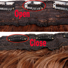 Load image into Gallery viewer, 4M30# One-piece Seamless Five-clip Wig Long Straight Wig Piece, 4M30#