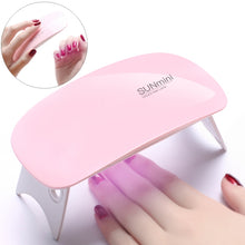 Load image into Gallery viewer, SUN mini 2 6W UV + LED USB Nail Lamp Fingernail Gel Curing Dryer
