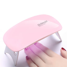 Load image into Gallery viewer, SUN mini 2 6W UV + LED USB Nail Lamp Fingernail Gel Curing Dryer