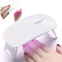 Load image into Gallery viewer, SUN mini 2 6W UV + LED USB Nail Lamp Fingernail Gel Curing Dryer
