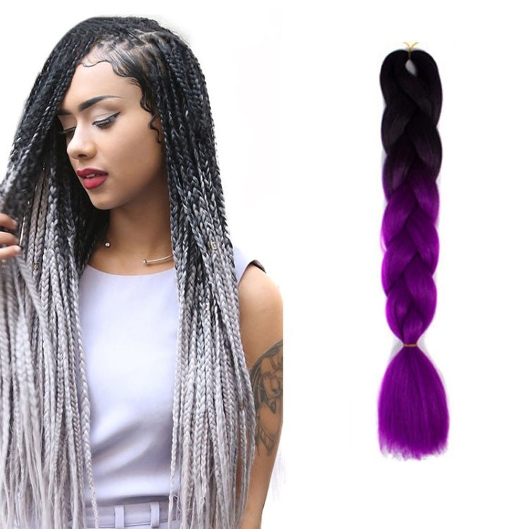 Fashion Color Gradient Individual Braid Wigs Chemical Fiber Big Braids, Length: 60cm(04 Black+Red), 04, 05, 07, 09, 10, 11, 12, 13, 14, 19, 20, 22, 23, 24, 32, 33, 34, 36, 39, 40, 41, 42, 43, 48, 52, 53, 55, 57, 58, 60