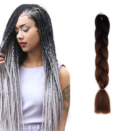 Fashion Color Gradient Individual Braid Wigs Chemical Fiber Big Braids, Length: 60cm(04 Black+Red), 04, 05, 07, 09, 10, 11, 12, 13, 14, 19, 20, 22, 23, 24, 32, 33, 39, 40, 41, 48, 52, 53, 55, 57, 58, 60