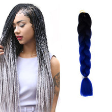 Load image into Gallery viewer, Fashion Color Gradient Individual Braid Wigs Chemical Fiber Big Braids, Length: 60cm(04 Black+Red), 04, 05, 07, 09, 10, 11, 12, 13, 14, 19, 20, 22, 23, 24, 32, 33, 34, 36, 39, 40, 41, 42, 43, 48, 52, 53, 55, 57, 58, 60