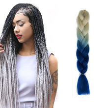 Load image into Gallery viewer, Fashion Color Gradient Individual Braid Wigs Chemical Fiber Big Braids, Length: 60cm(04 Black+Red), 04, 05, 07, 09, 10, 11, 12, 13, 14, 19, 20, 22, 23, 24, 32, 33, 34, 36, 39, 40, 41, 42, 43, 48, 52, 53, 55, 57, 58, 60